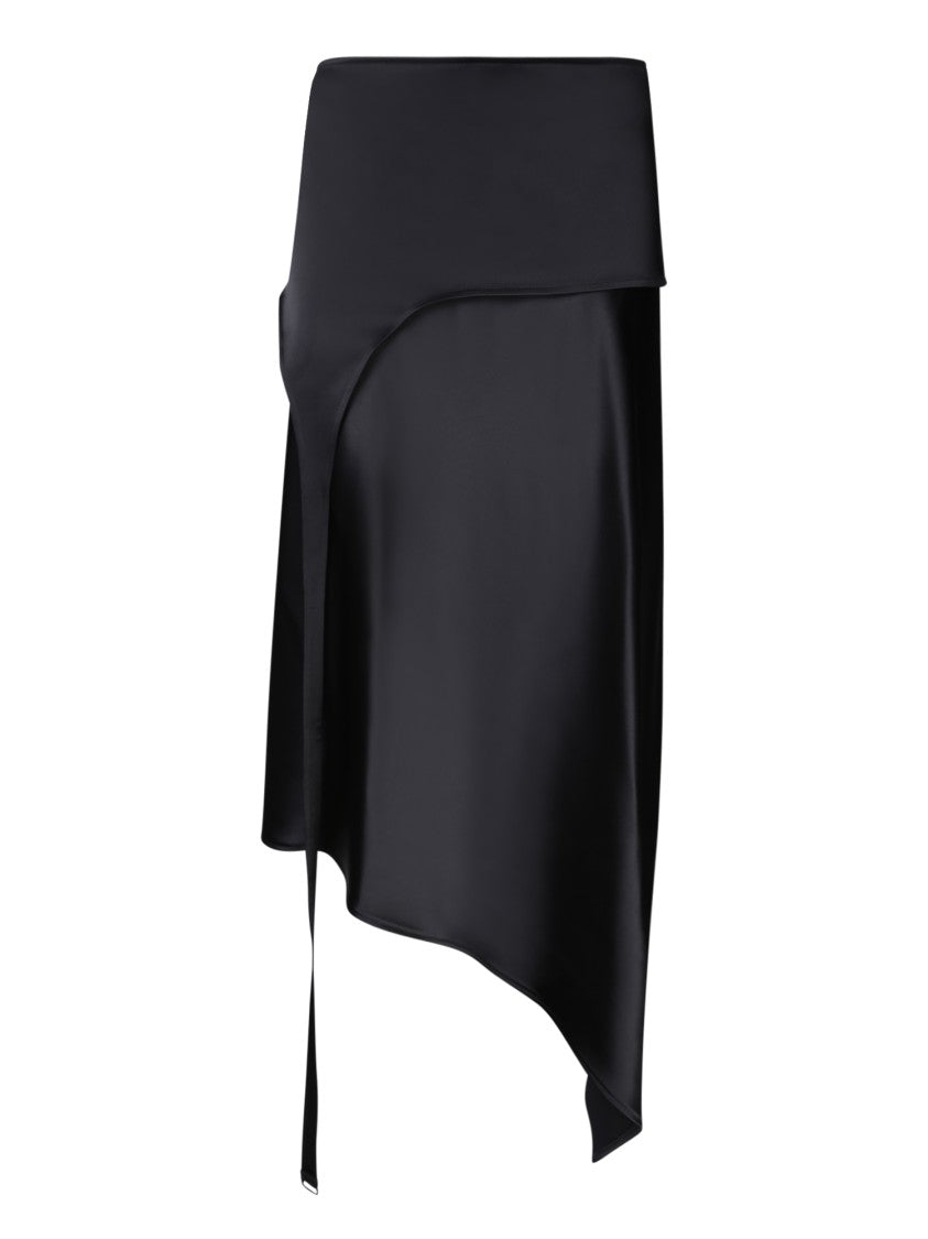 Ssheena Asymmetric Design Midi Skirt