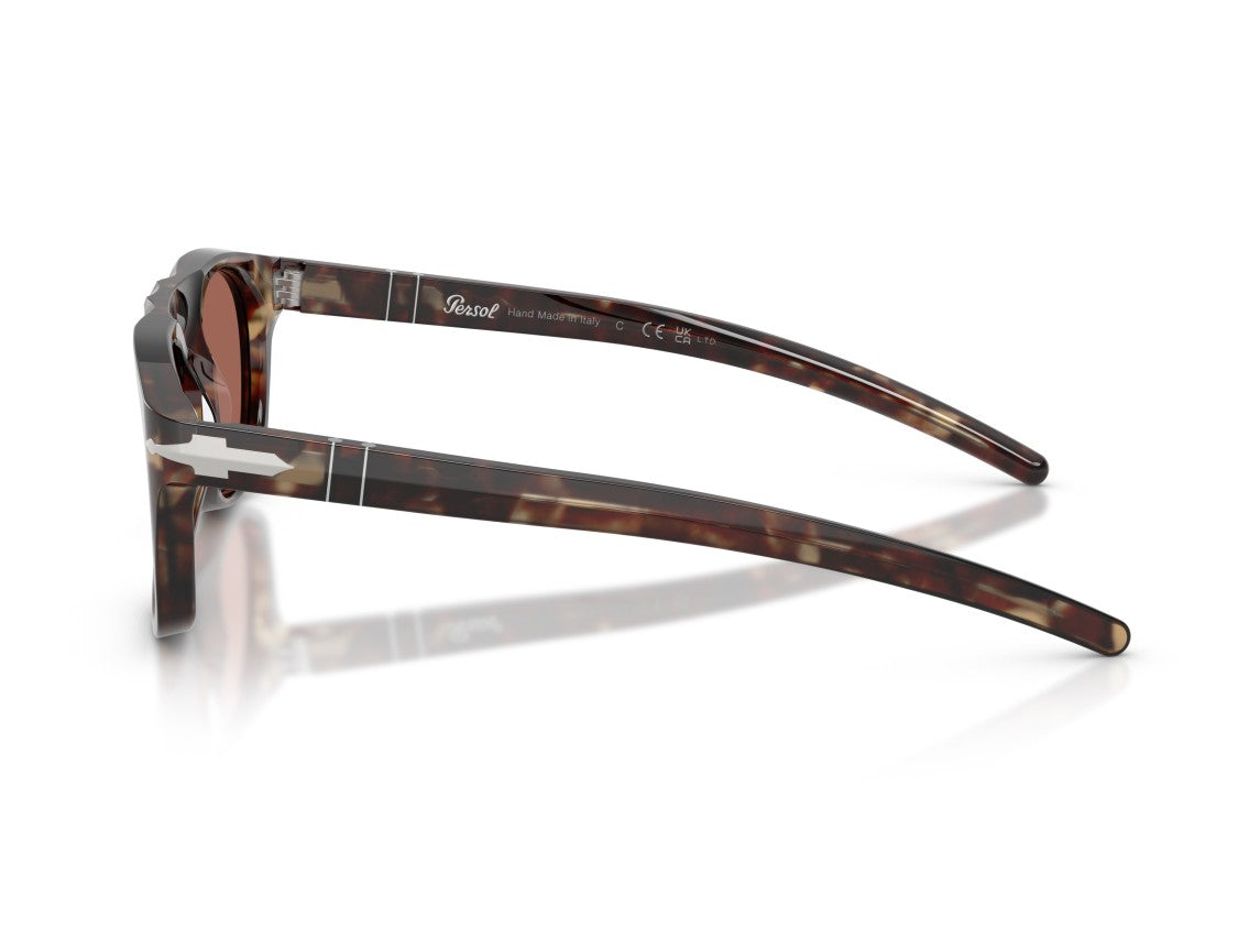 Persol Silver 0Po3401s Tortoiseshell Acetate Sunglasses