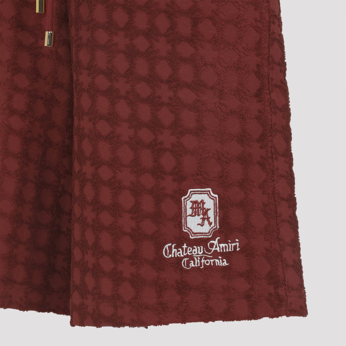 Amiri Bermuda Shorts With Textured Fabric And Drawstring Waistband