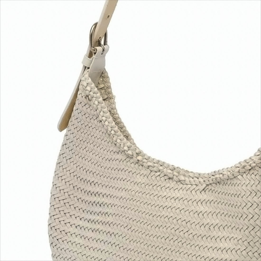 Dragon Diffusion Woven Buffalo Leather Shoulder Bag