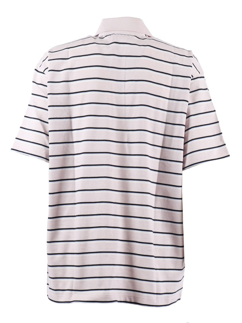 Rotate Orchid Ice Striped Jersey Polo Shirt
