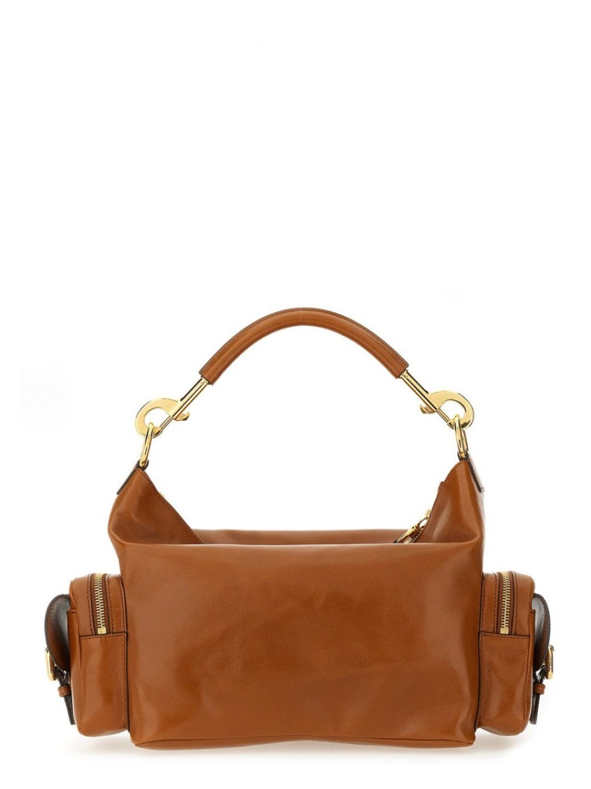 Chloé Structured Brown Leather Camera Bag