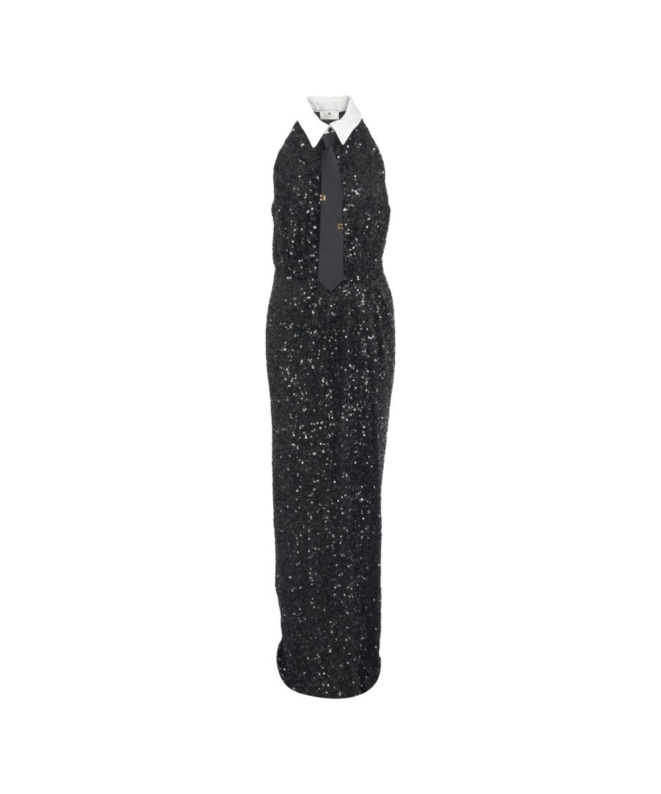 Elisabetta Franchi Red Carpet Sequin Dress
