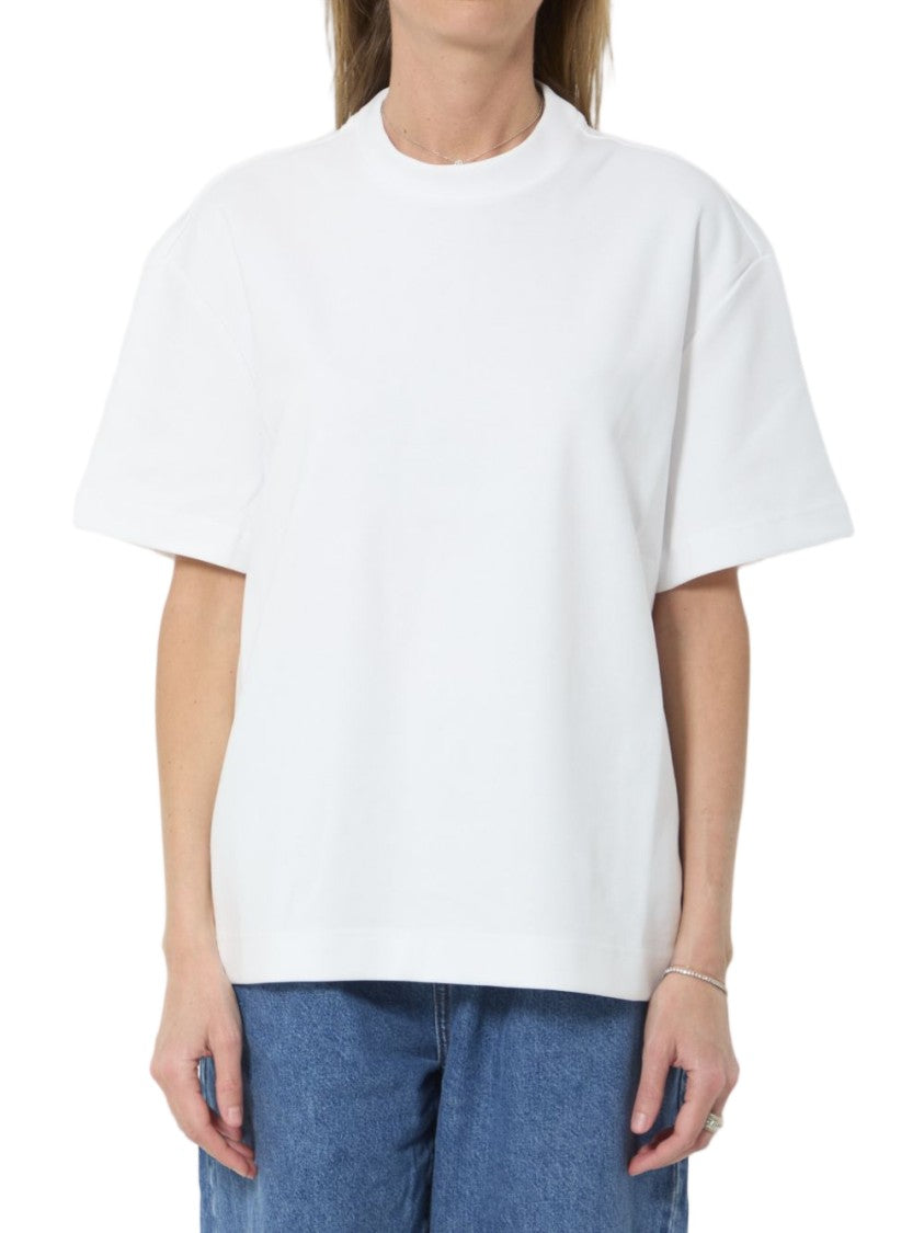 The Frankie Shop White Boxy Relaxed Fit T-Shirt