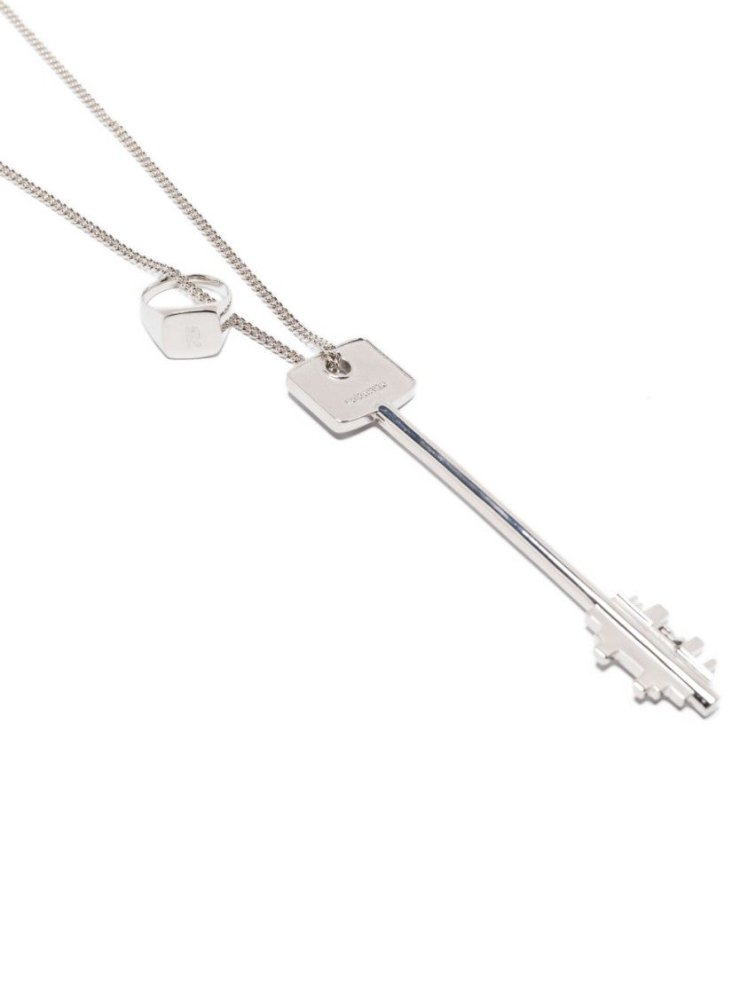 Rabanne Geometric Key Pendant Necklace