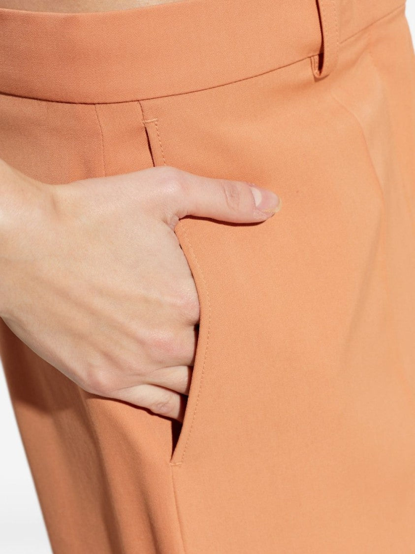 Stella Mccartney Tailored Orange Trousers With High Waist