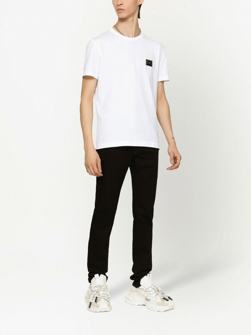 Dolce & Gabbana Logo-Tag Cotton T-Shirt