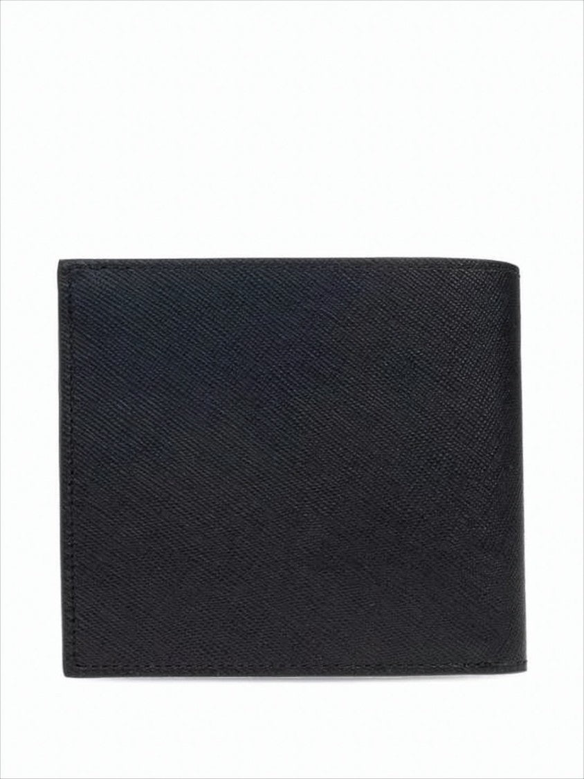 Paul Smith Textured Leather Bifold Wallet With Embossed Signature