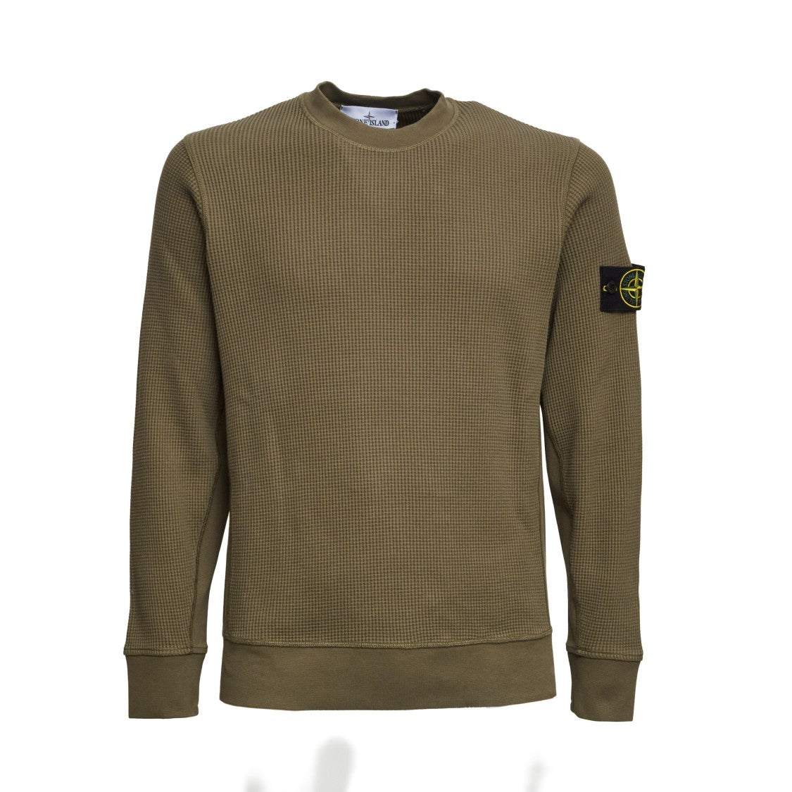 Stone Island Waffle Fleece Raglan Sleeve Regular Sweatshirt