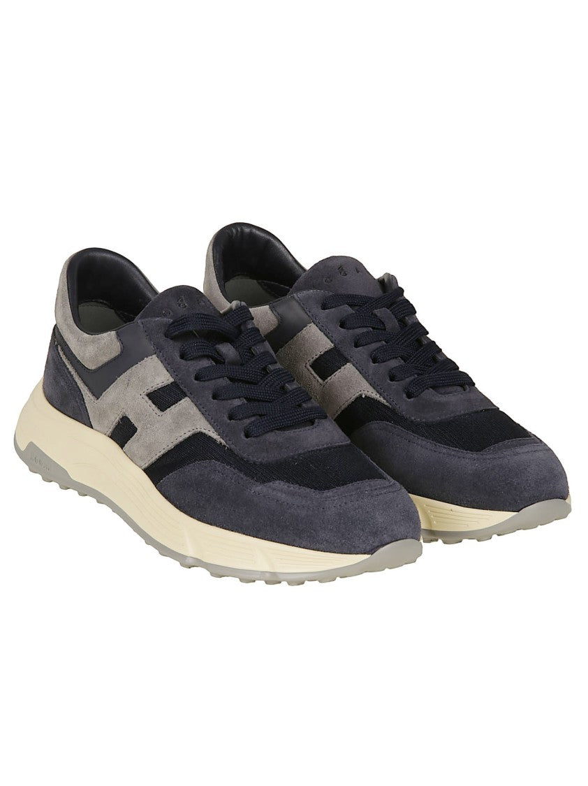 Hogan Grey Hyperlight Calf Leather Sneakers