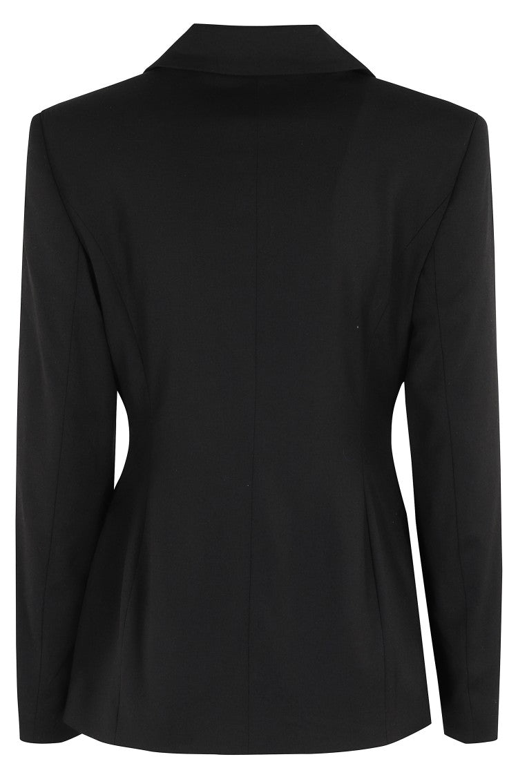 Remain Double-Breasted Black Fitted Blazer
