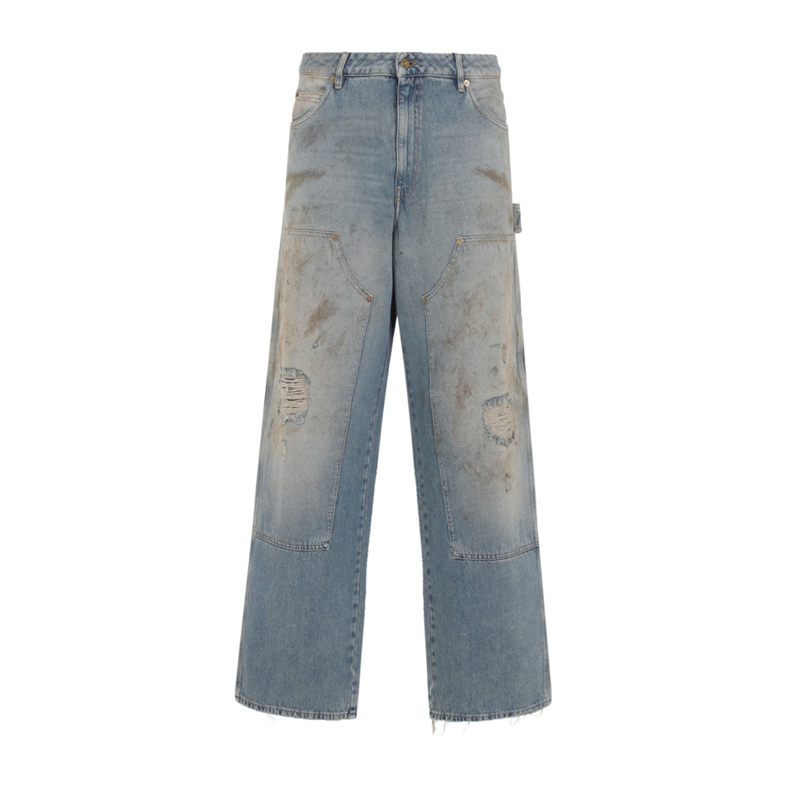 Golden Goose Distressed Wide Leg Jeans