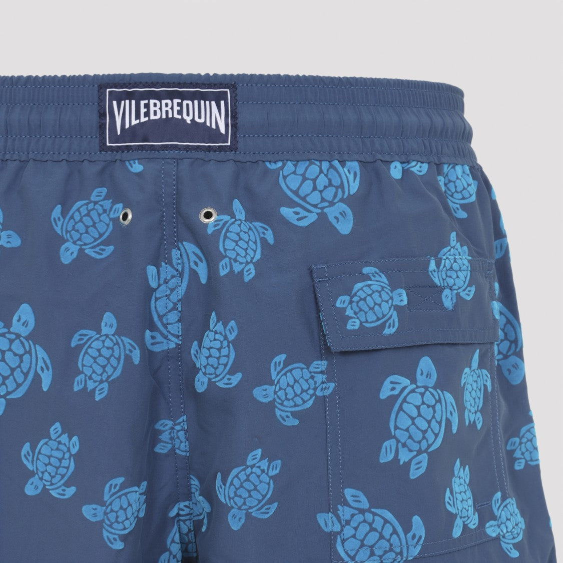 Vilebrequin Sea Turtle-Pattern Swim Shorts With Adjustable Waist