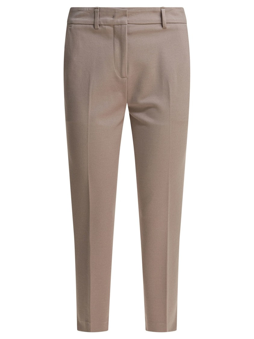Semper Tailored Viscose Pants With Mid-Rise Waist