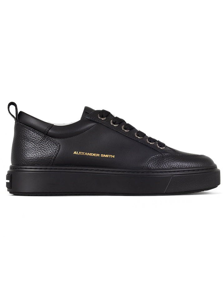 Alexander Smith Black Trainers With Smooth Leather