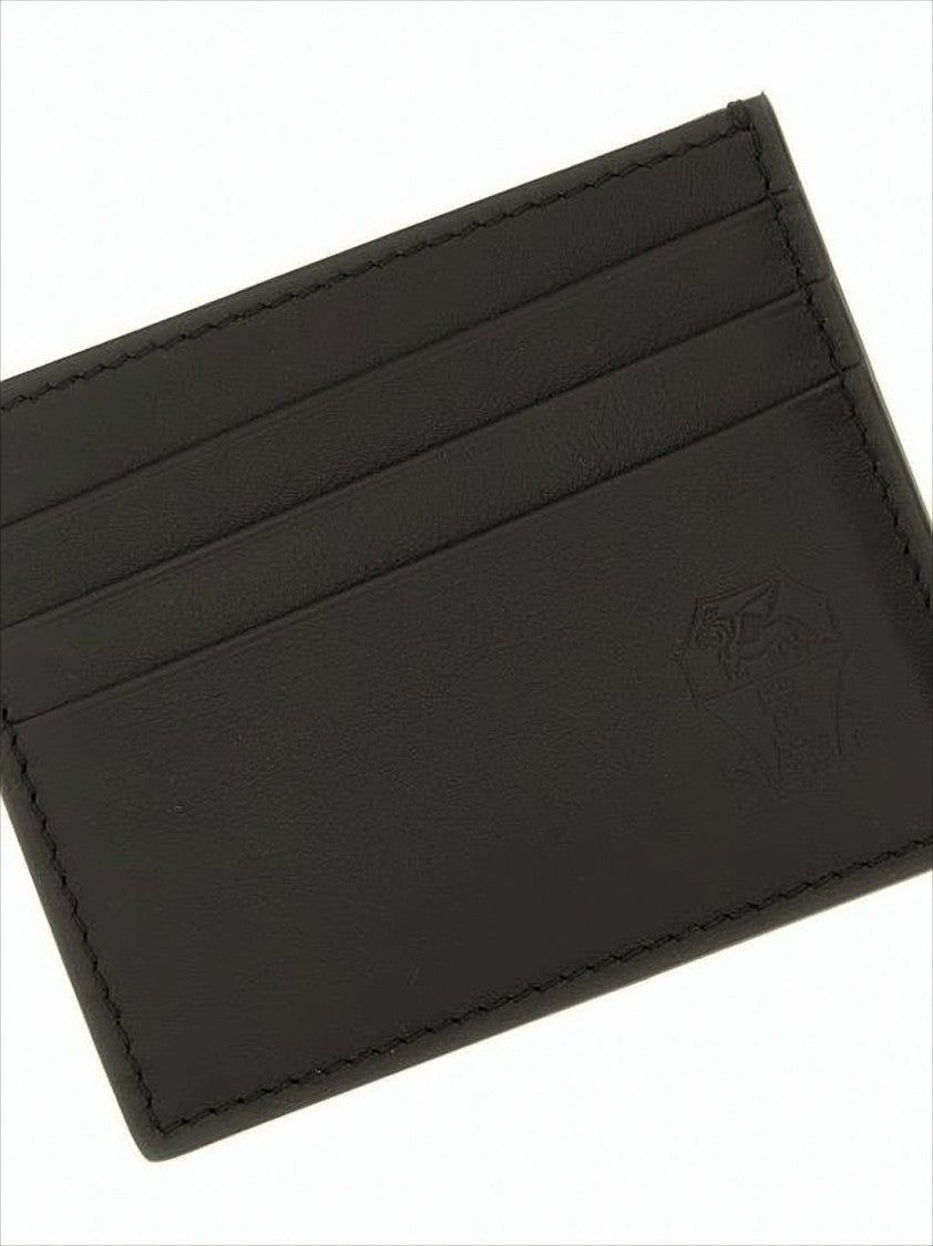 Brunello Cucinelli Refined Black Leather Card Wallet