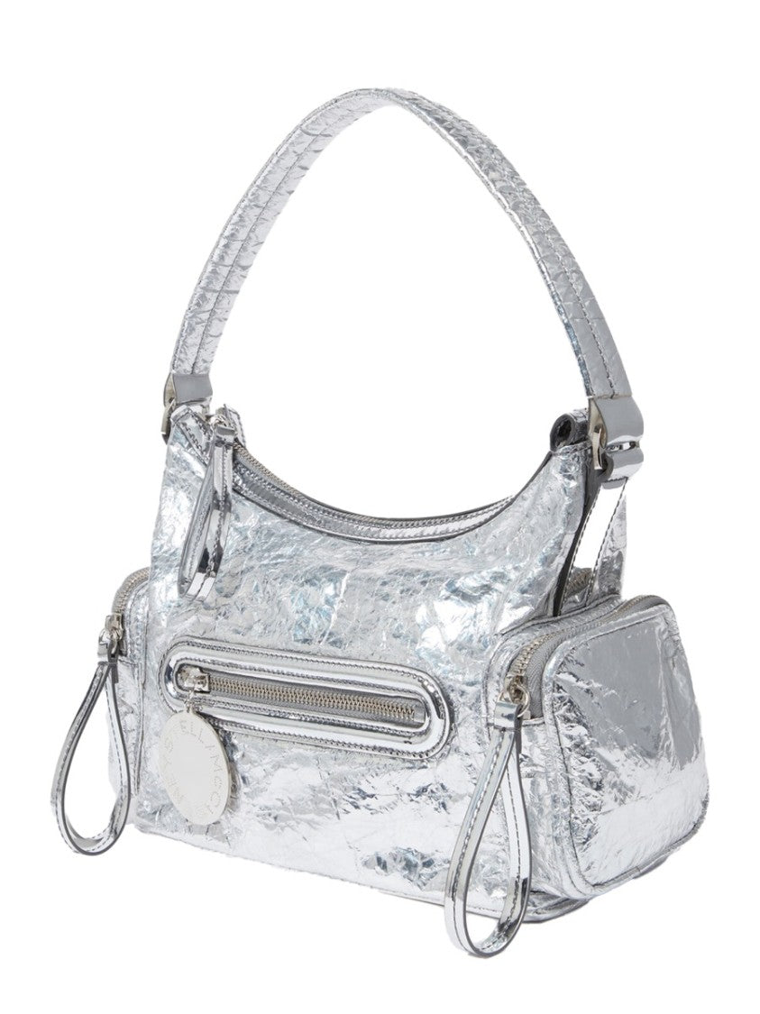 Stella Mccartney Dartmoor Metallic Crinkled Handbag