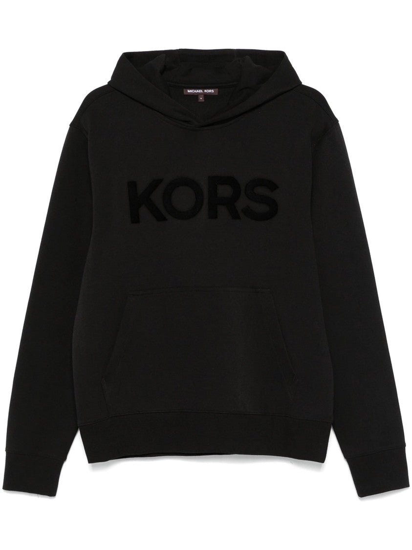 Michael Kors Tufted Logo Front Pocket Hoodie