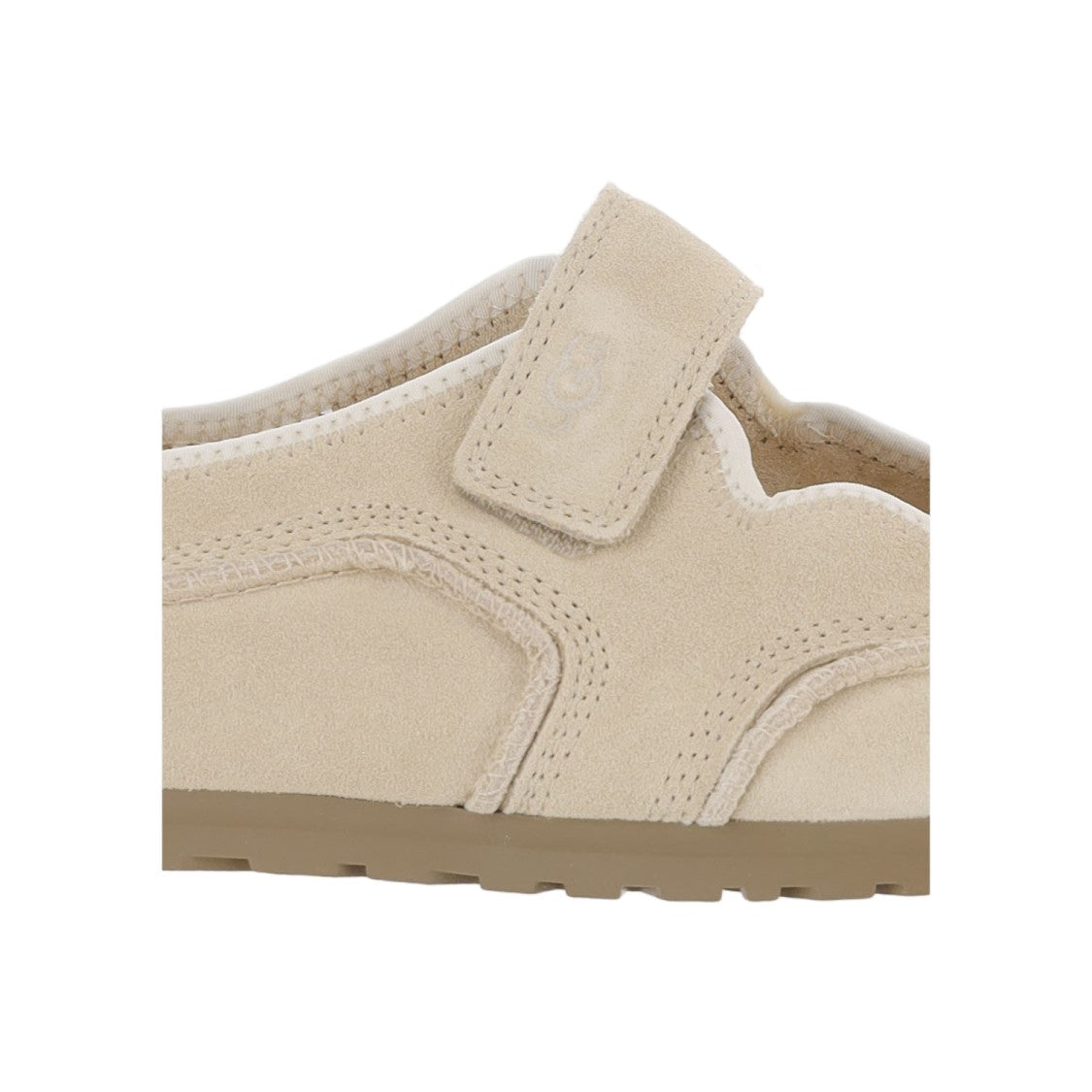 Ugg Light Beige Quill Mary Jane Suede Sneakers