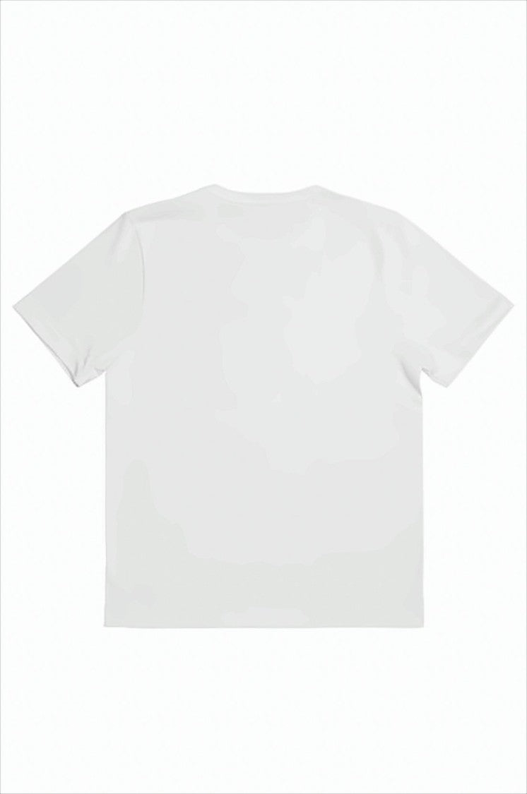 Merz B. Schwanen Minimalist White Short-Sleeve T-Shirt With Crew Neckline
