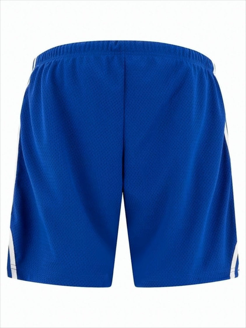 Gallery Dept. Breathable Blue Mesh Shorts With Contrasting Stripes
