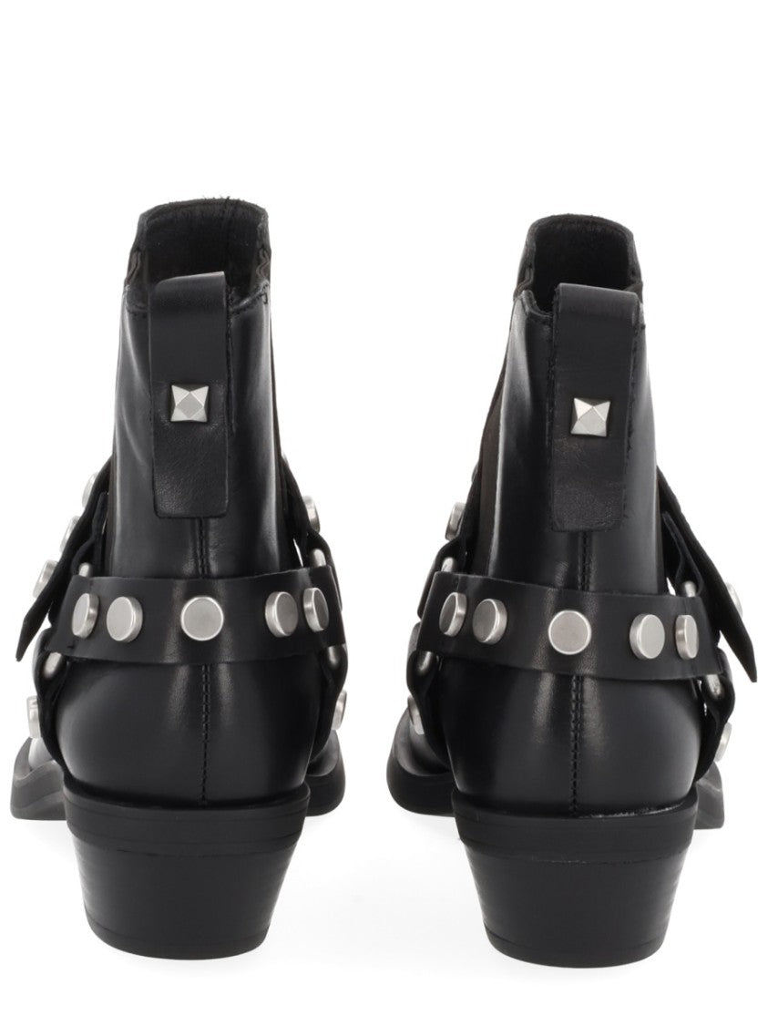 Ash Logan Pointed Toe Studded Boots