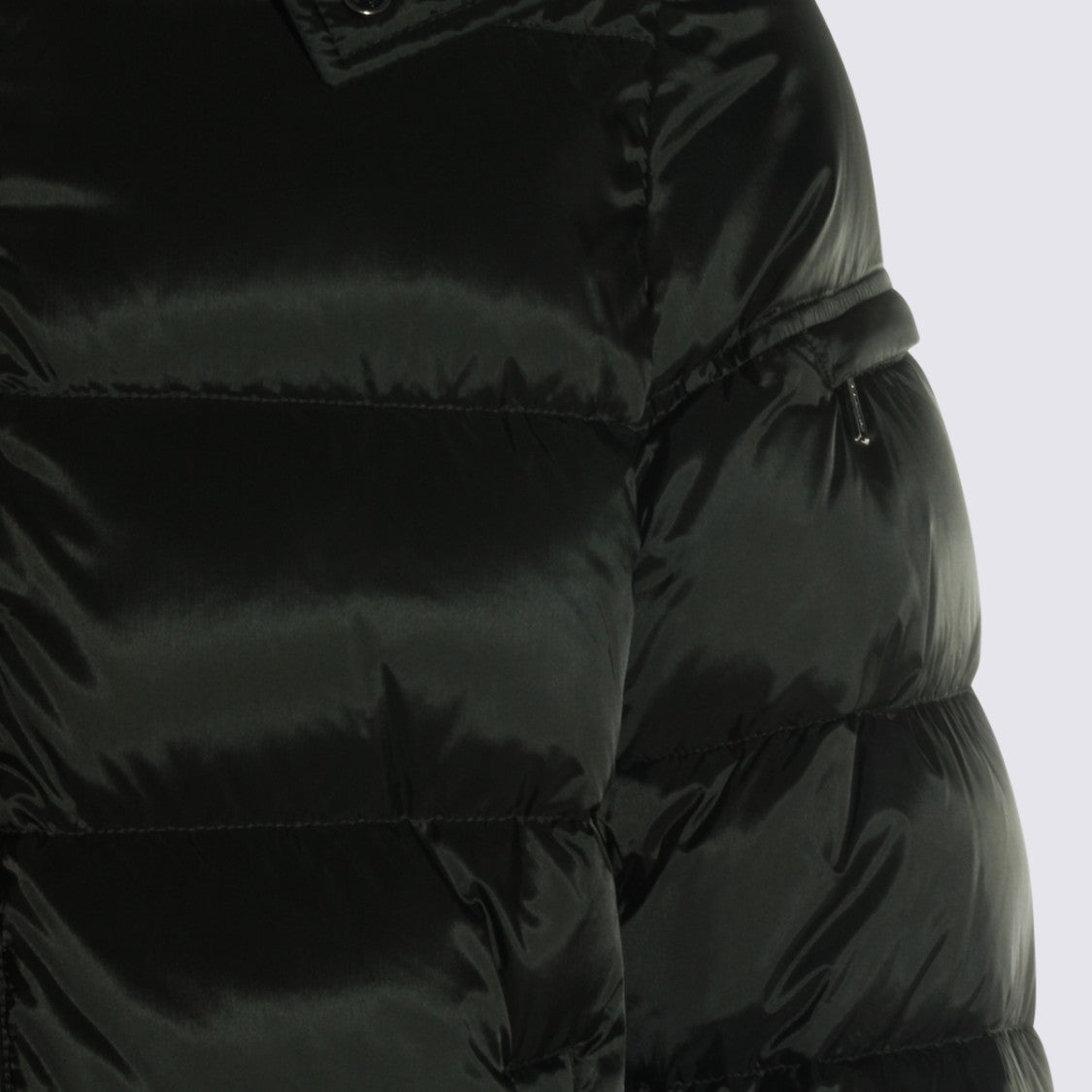 Moorer Quilted Down Jacket With High Collar And Detachable Hood