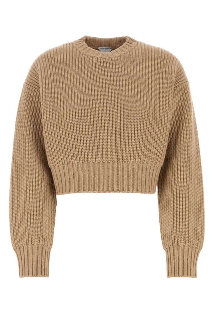 Bottega Veneta Camel Wool Blend Sweater