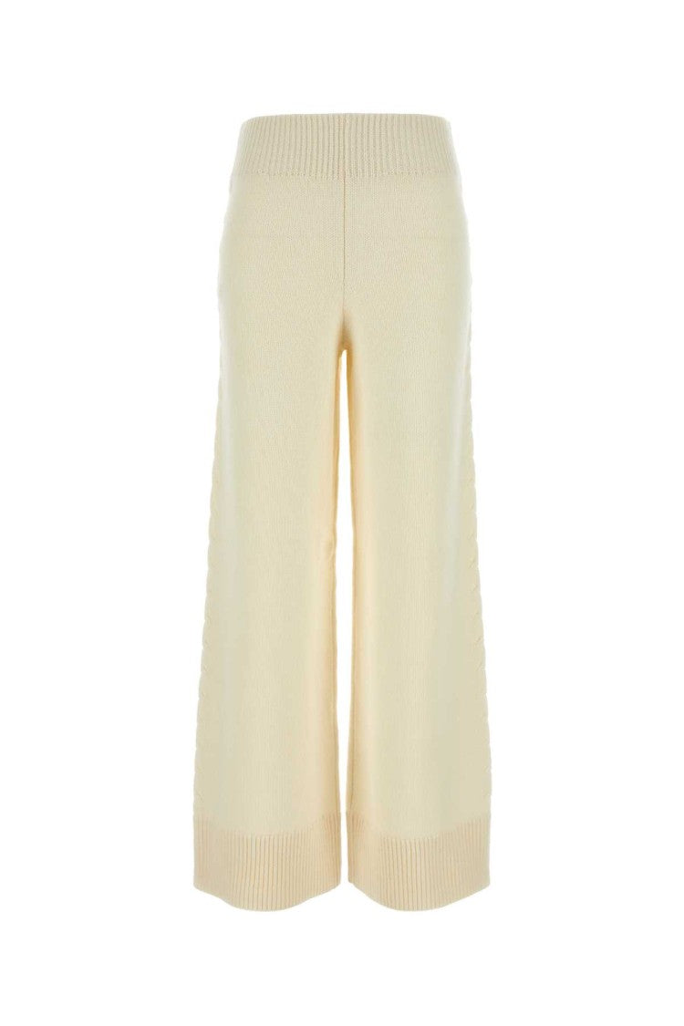 Camilla And Marc Ivory Wool Blend Ash Wide-Leg Pant