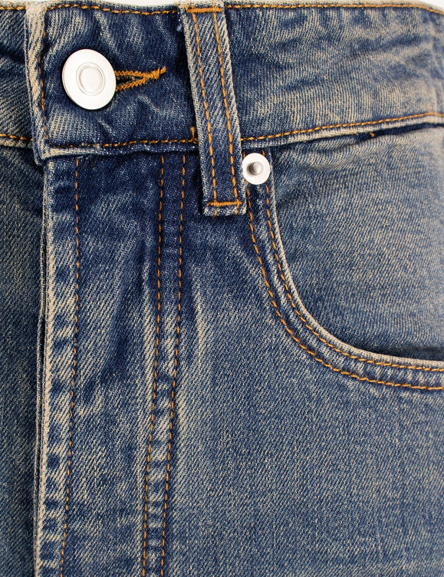 Fabiana Filippi Vintage Blue High-Waisted Jeans With Classic Five-Pocket Design