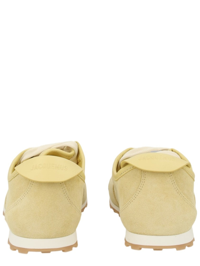 Jacquemus Yellow Monochromatic Leather Sneakers