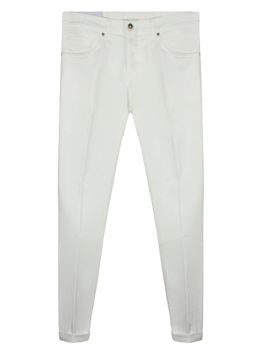 Dondup Milk White George Cotton Trousers
