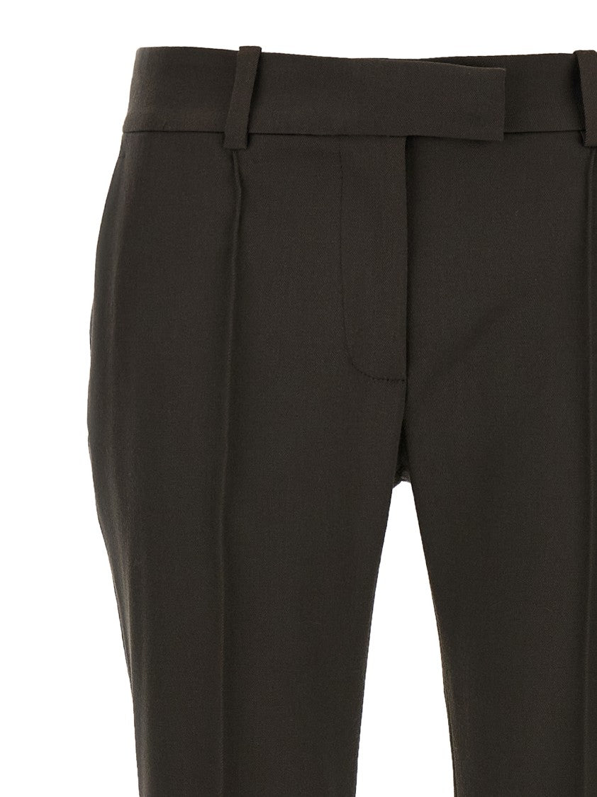 The Attico Cropped Flared Trousers