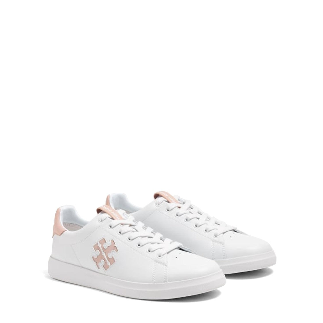 Tory Burch Double T Howell Court Sneakers With Signature Logo