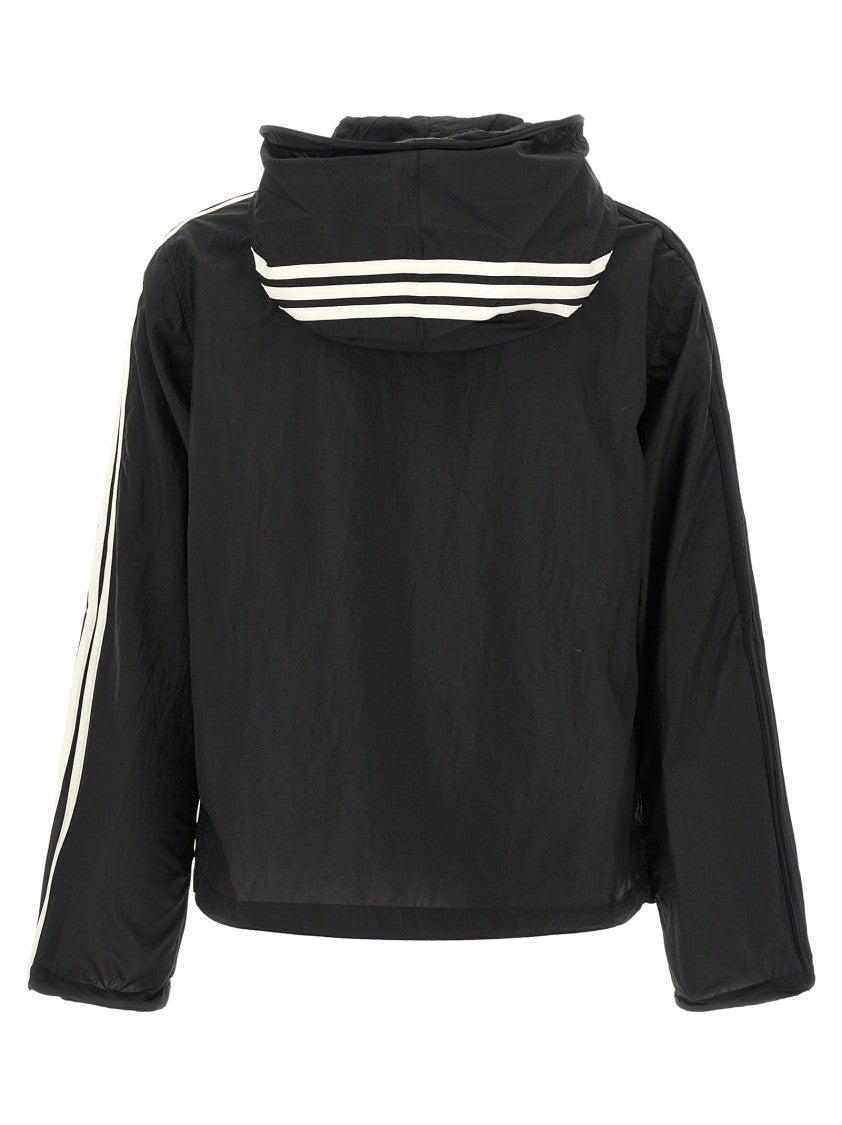 Y-3 Tech Fabric Hoodie With Iconic 3-Stripes
