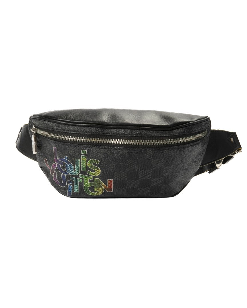 Louis Vuitton Damier Graphite Rainbow Discovery Pm Belt Bag