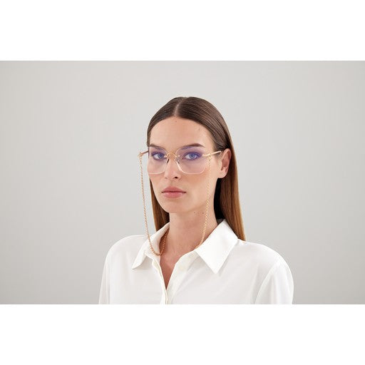 Pomellato Metallic Finish Optical Frames With Chain Detail