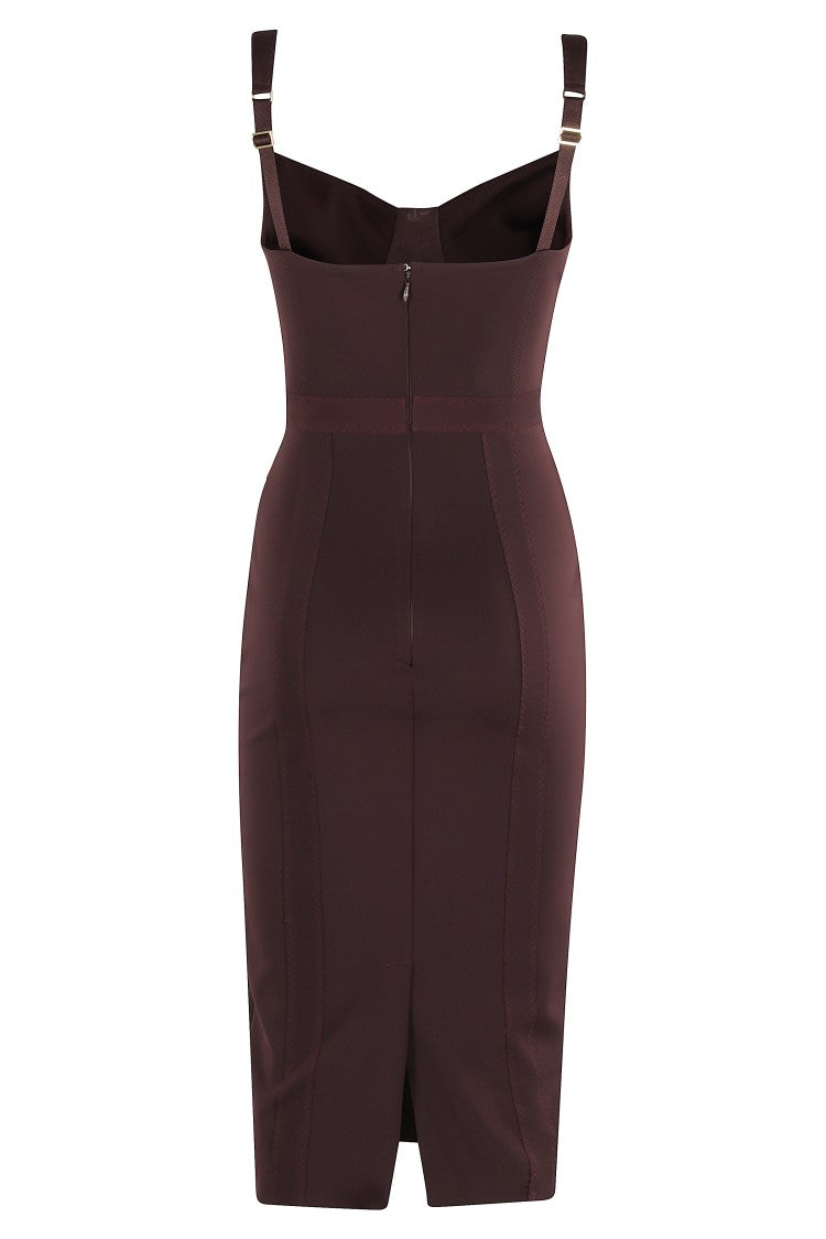 Elisabetta Franchi Bustier Dress With Jewel Details