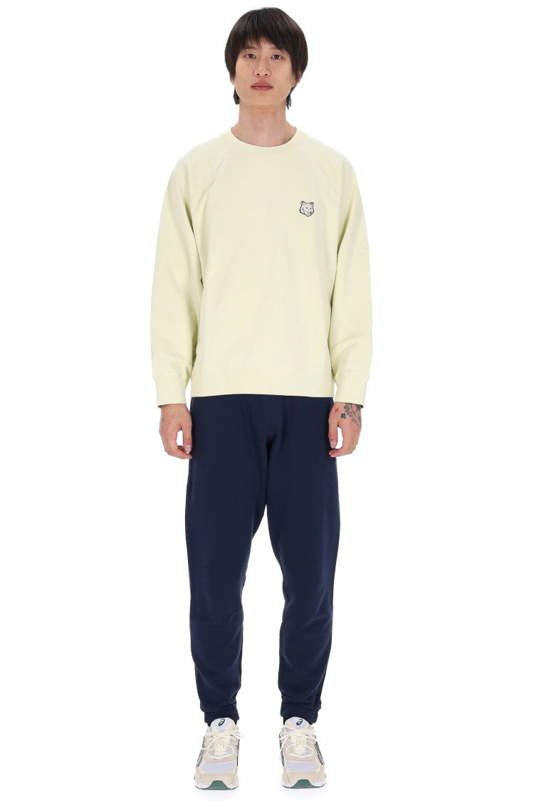 Maison Kitsuné Fox Head Tonal Patch Oversized Cotton Sweatshirt