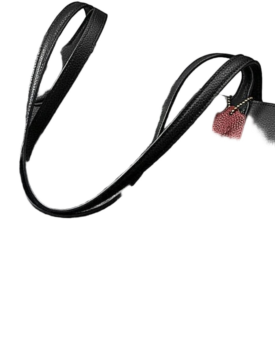 Coach Structured Pebbled Leather Shoulder Bag