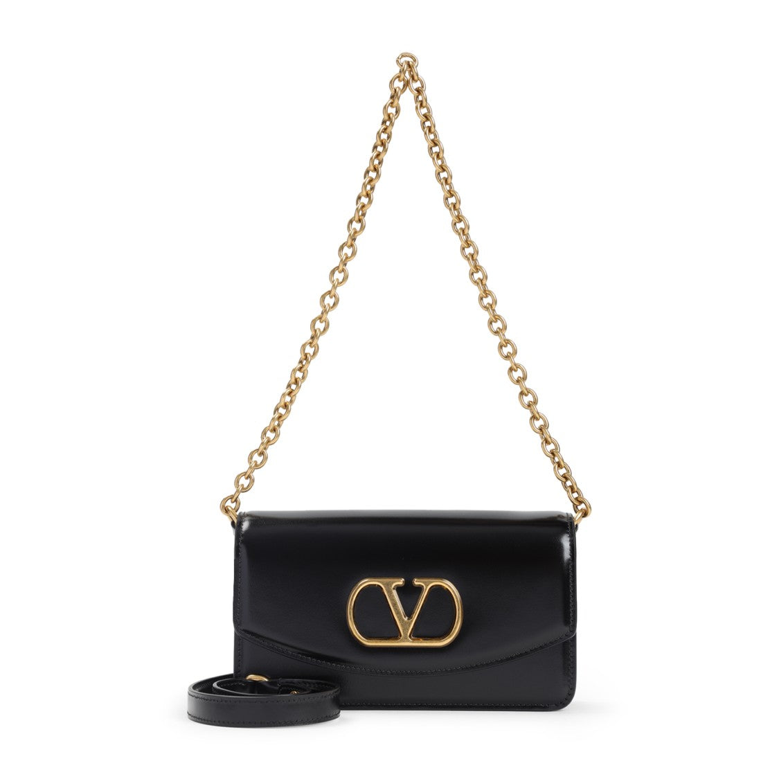Valentino Garavani Structured Leather Shoulder Bag