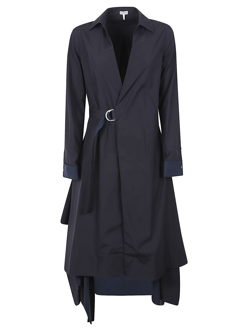 Loewe Asymmetrically Draped Midi Dress