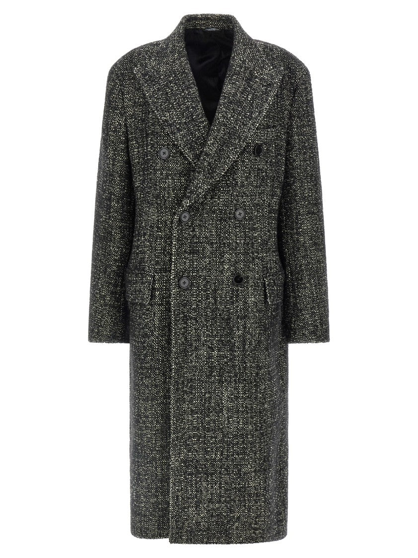 Dolce & Gabbana Bouclé Wool Coat