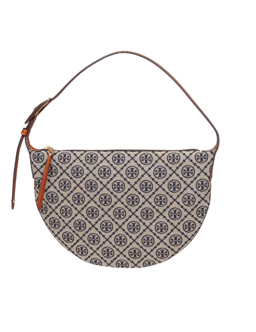 Tory Burch Nylon Shoulder Bag With Monogram Logo
