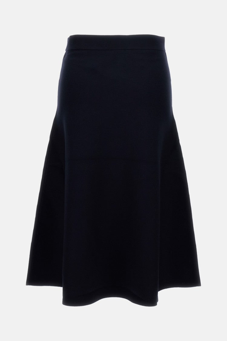 Max Mara High-Waisted Flared Skirt With Smooth Finish