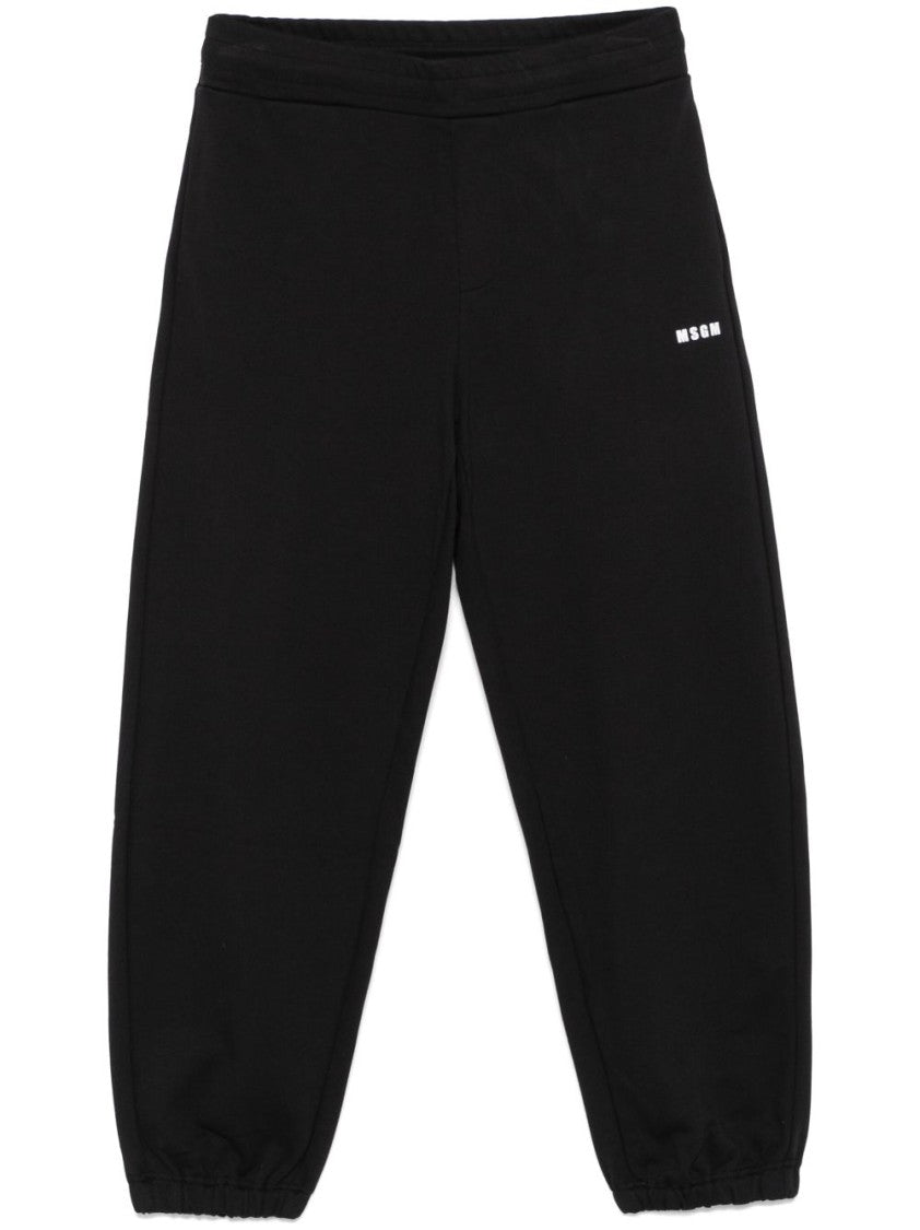 Msgm Relaxed Fit Black Trousers
