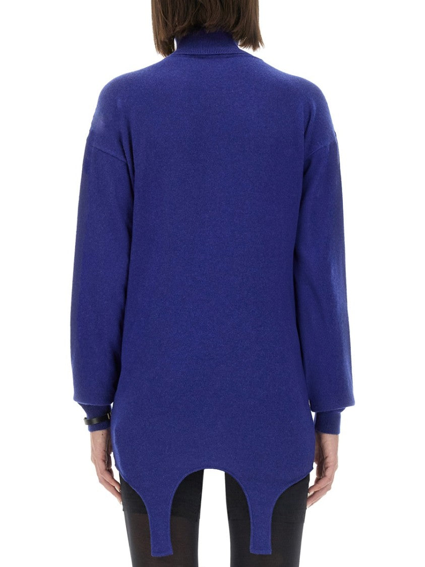 Saint Laurent High-Turtleneck Cashmere And Silk Pullover