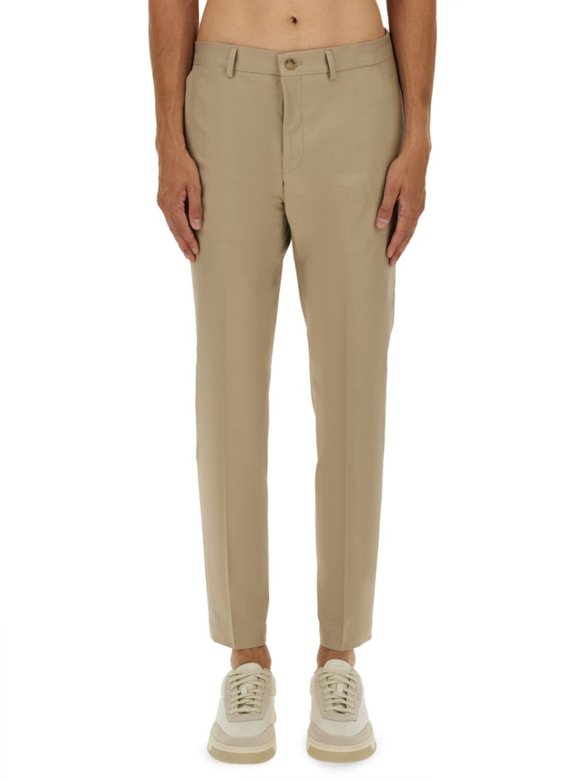 Boss Camel Tailored Beige Slim Fit Pants
