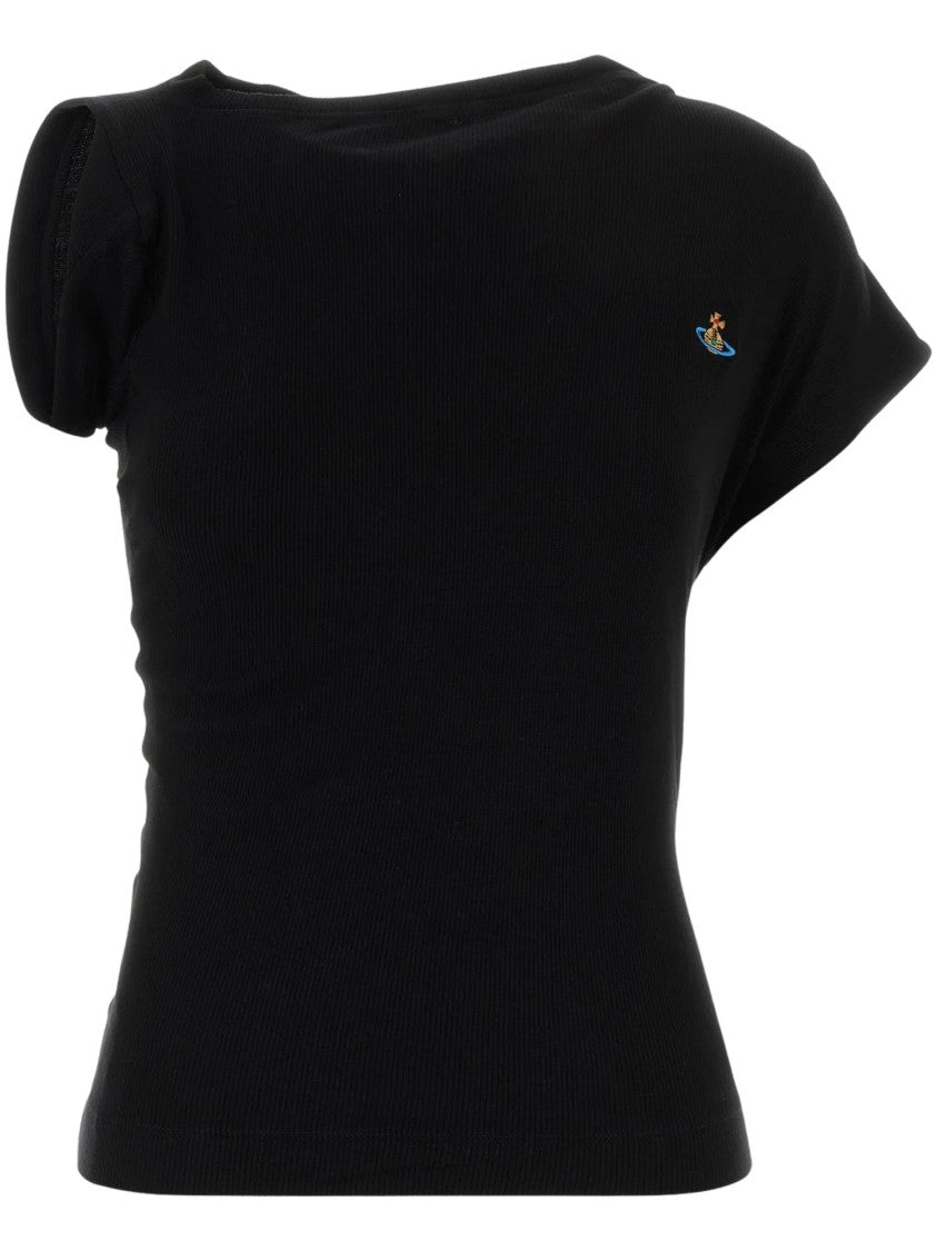 Vivienne Westwood Hebo Ribbed Short-Sleeve Top