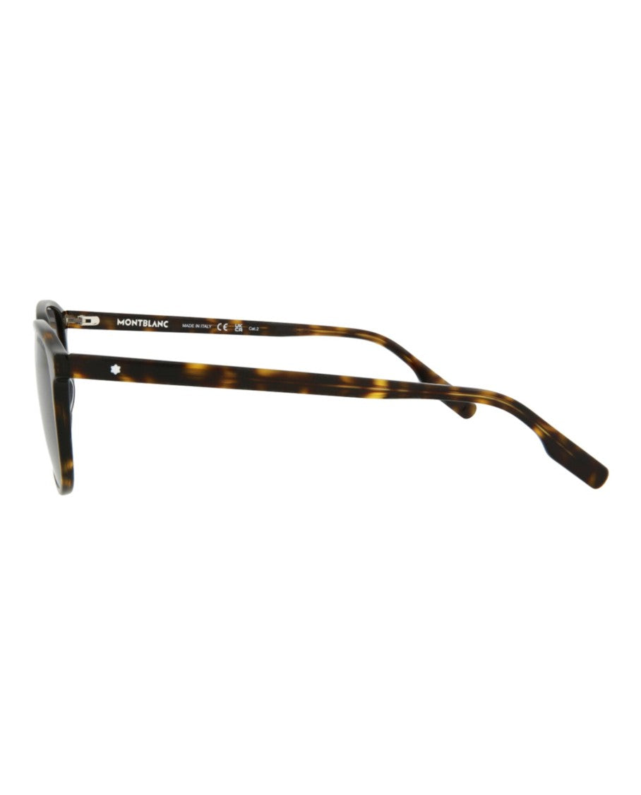 Montblanc Square-Frame Tortoiseshell Acetate Sunglasses With Designer Case